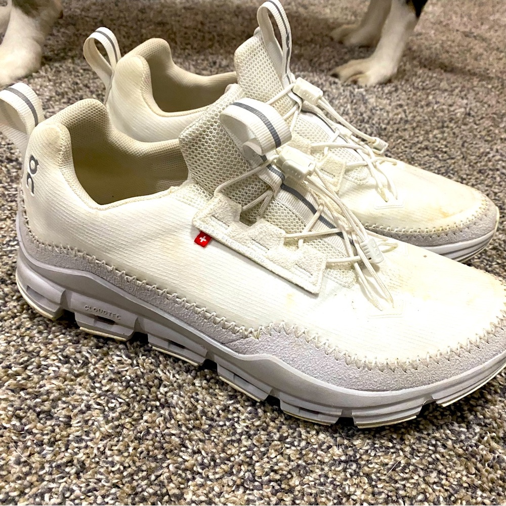 On cloud shoes